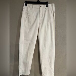 Eileen Fisher White Organic Cotton Jeans Womens 8